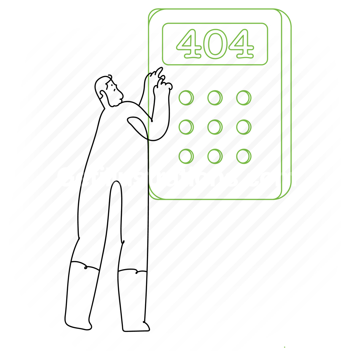 Error and 404 illustration